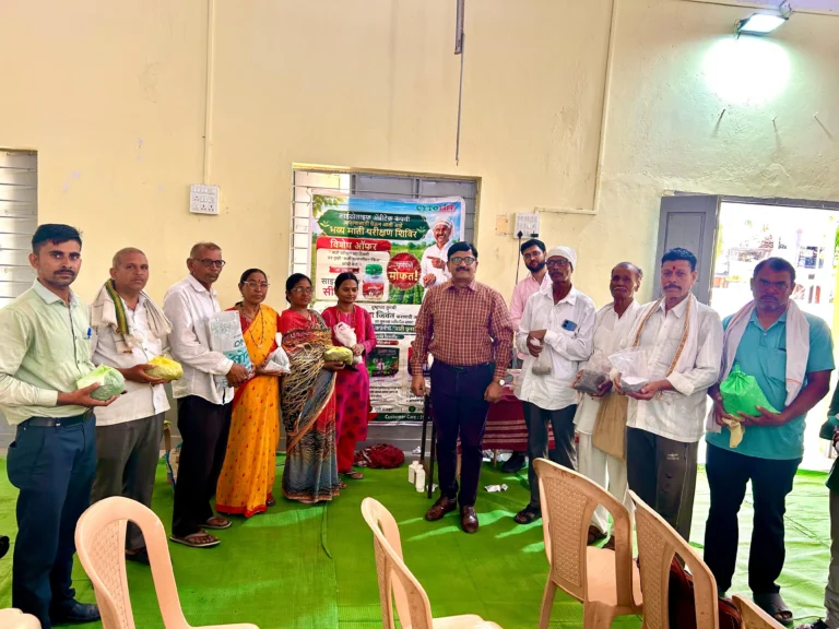 सेलूत सायटोलाइफच्या माती परीक्षण शिबिराला उत्स्फूर्त प्रतिसाद